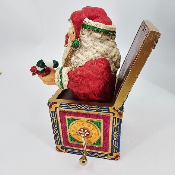 NICHOLAS MUSIC BOX 1994 HOUSE OF LLOYD CHRISTMAS AROUND THE WORLD BOX WORKING - Picture 3 of 9